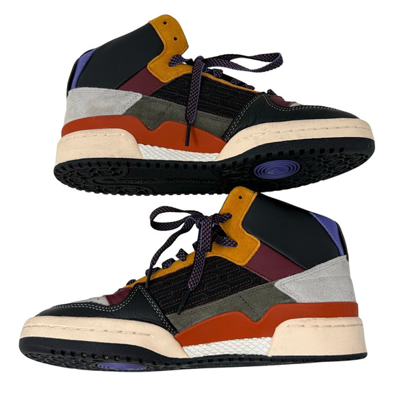 Adidas Forum Mid Patchwork Hi Top Sneakers Purple Men’s 8 HP5359 - Picture 6 of 11